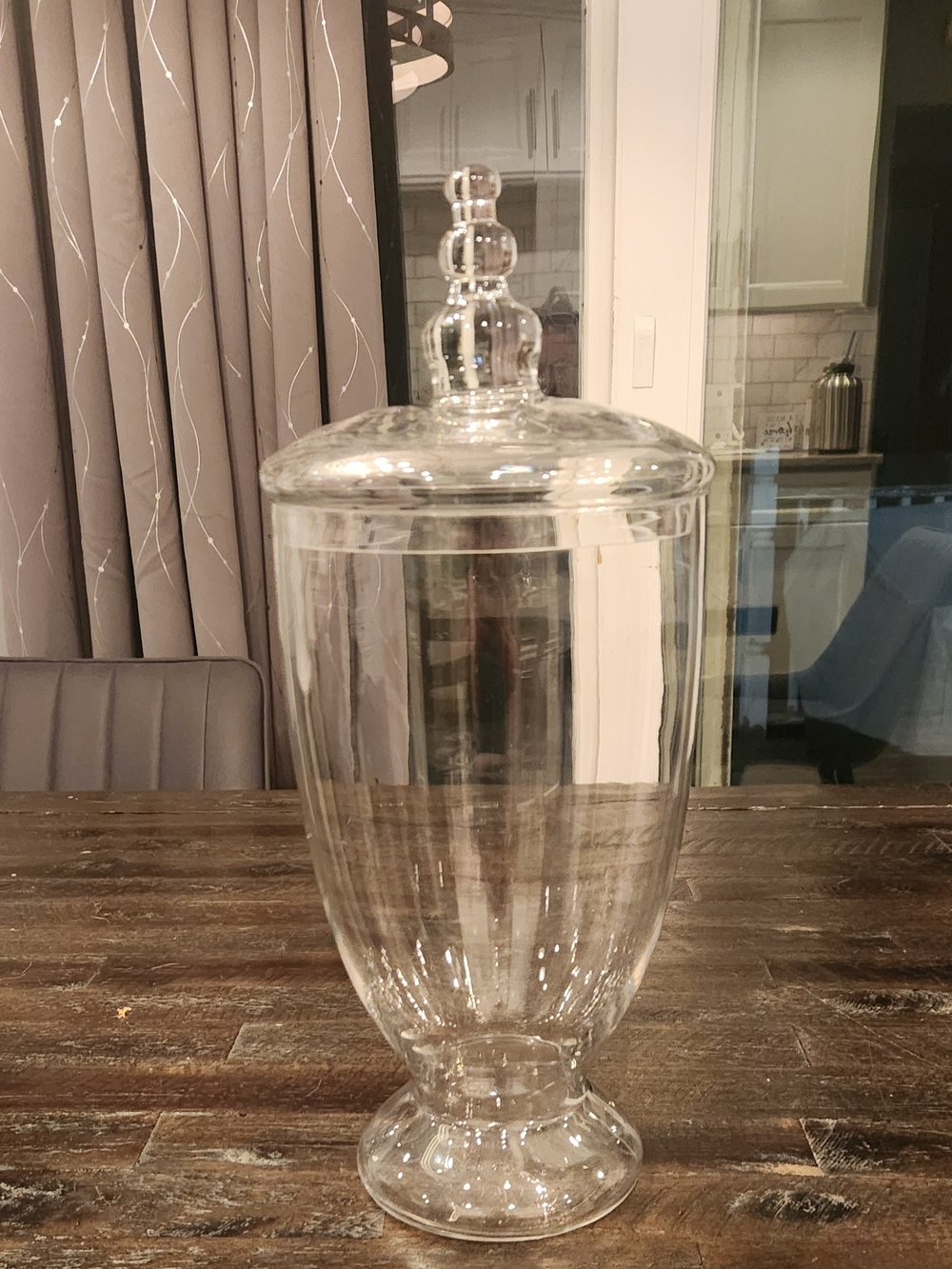 Large Clear Glass Apothecary Jar with Lid - Home Accents